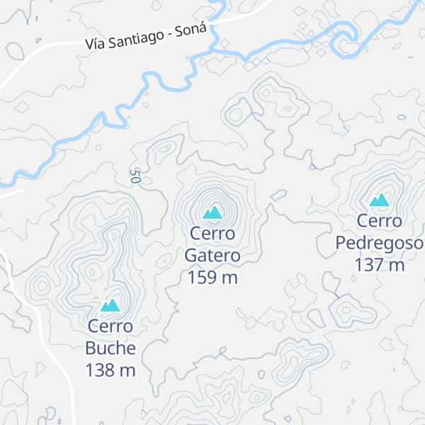Map of Cerro Gatero