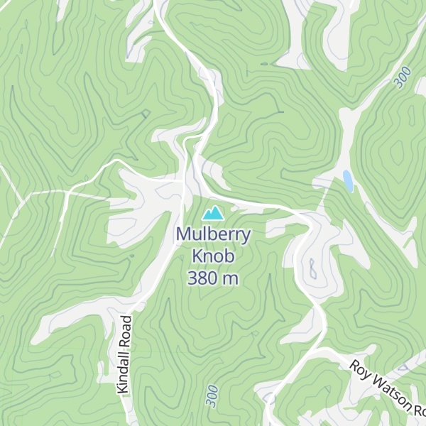 Map of Mulberry Knob