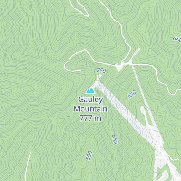 Map of Gauley Mountain