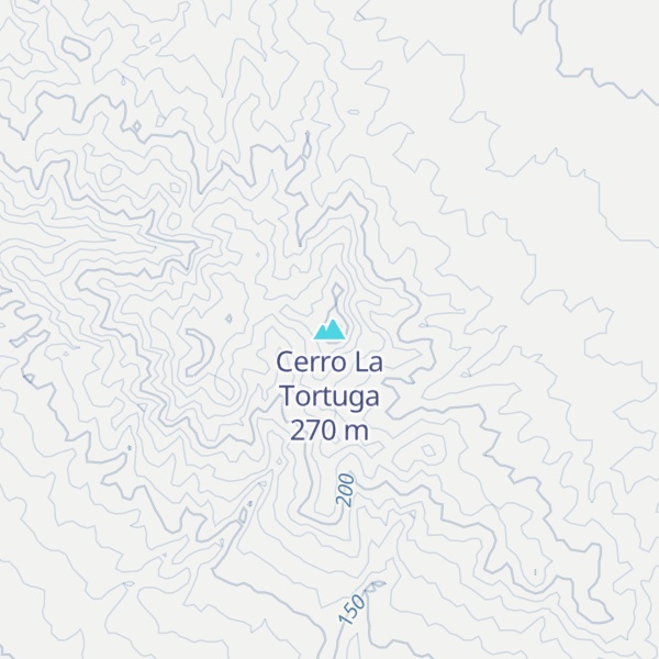 Map of Cerro La Tortuga