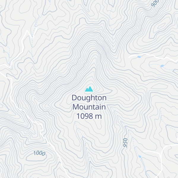 Map of Doughton Mountain