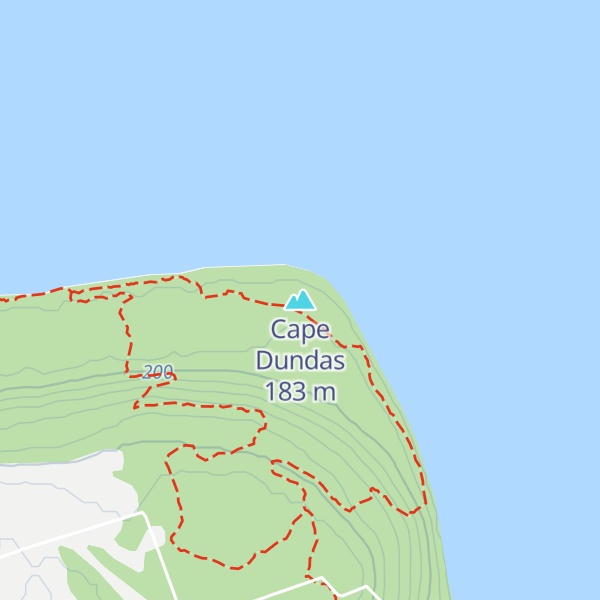 Map of Cape Dundas