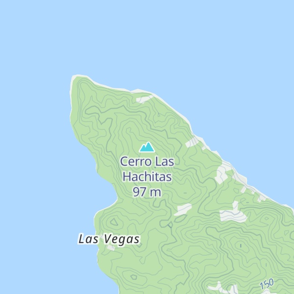 Map of Cerro Las Hachitas