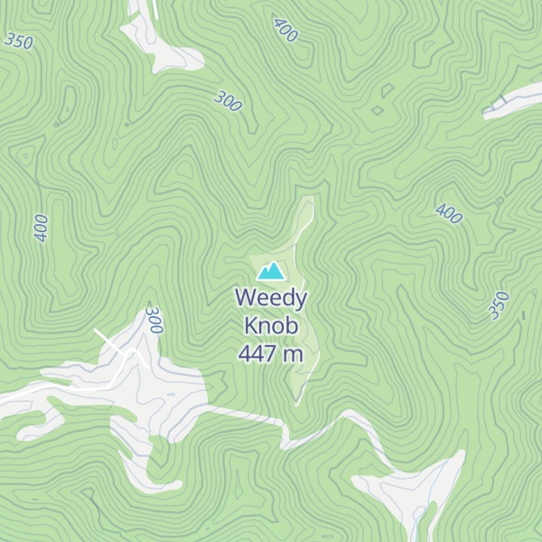 Map of Weedy Knob