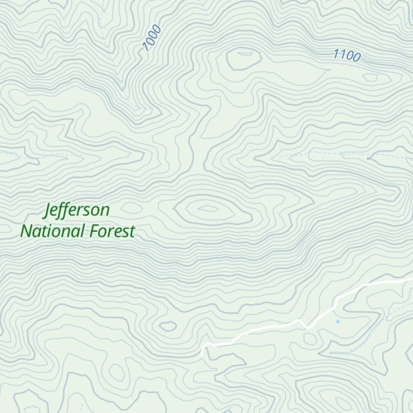 Map of Perkins Knob