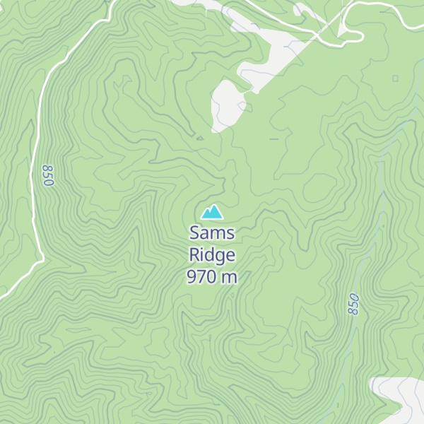 Map of Sams Ridge