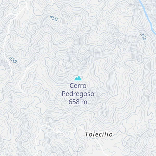 Map of Cerro Pedregoso