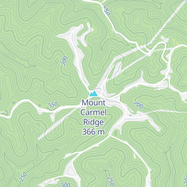 Map of Mount Carmel Ridge