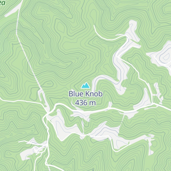 Map of Blue Knob