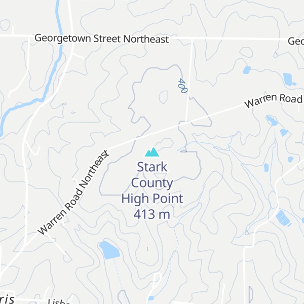 Map of Stark County High Point