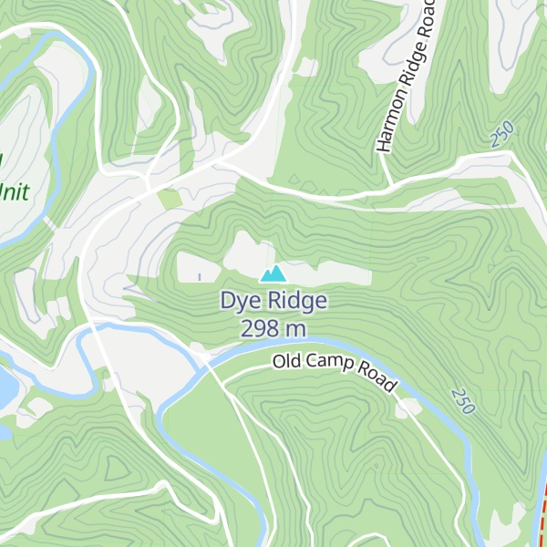 Map of Dye Ridge