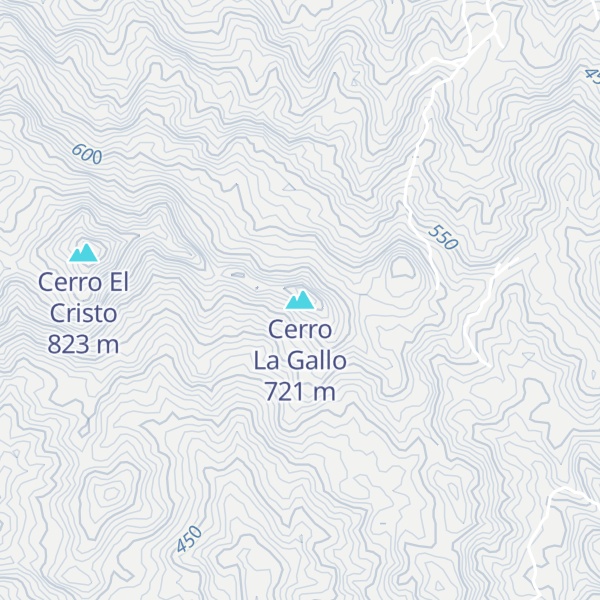 Map of Cerro La Gallo