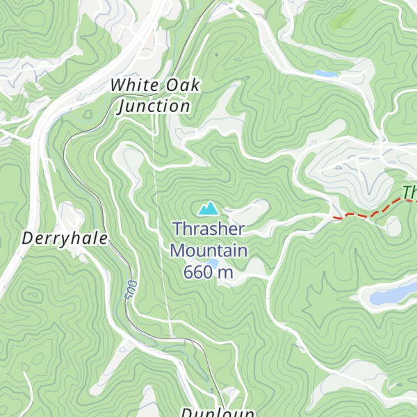 Map of Thrasher Mountain