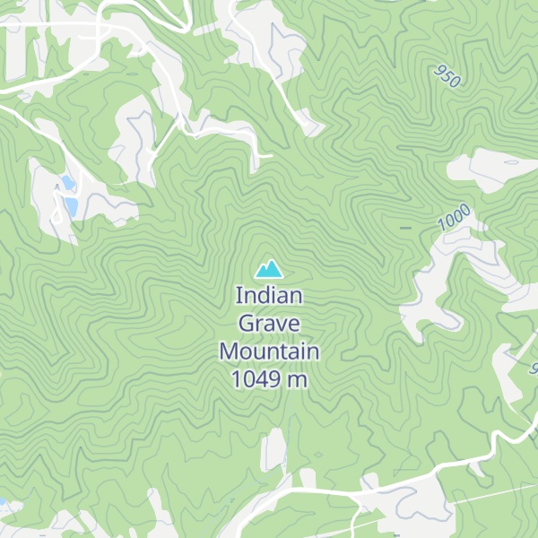 Map of Indian Grave Mountain