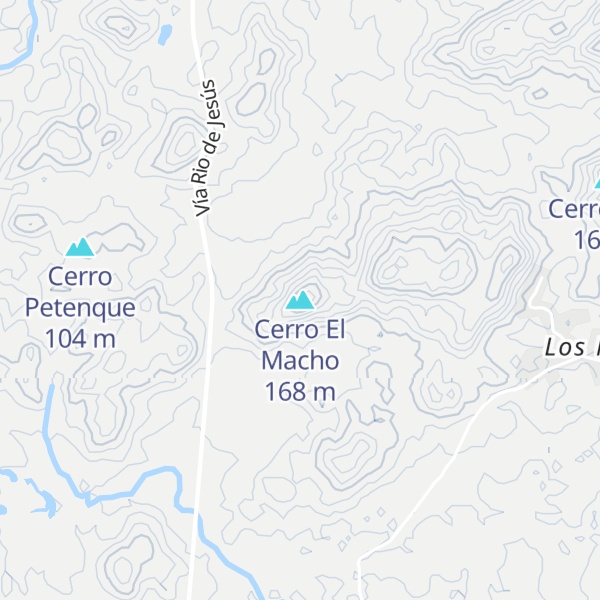 Map of Cerro El Macho