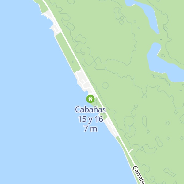 Map of Cabañas 1 y 2