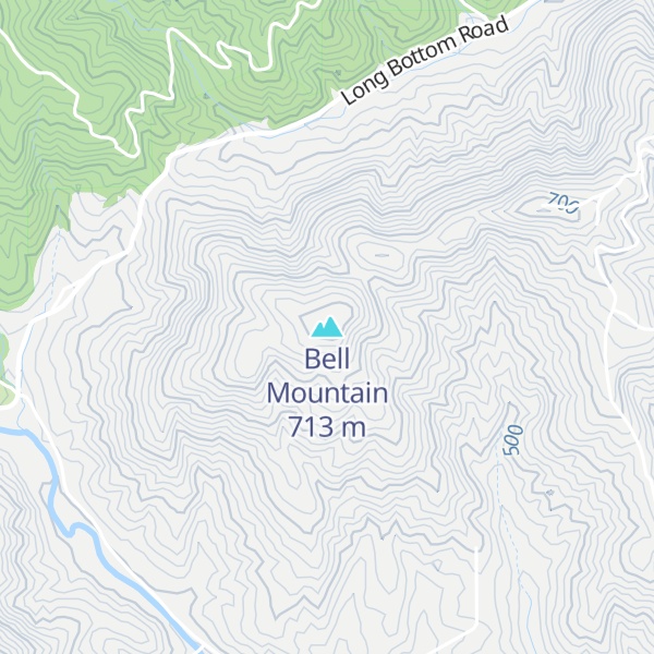 Map of Bell Mountain