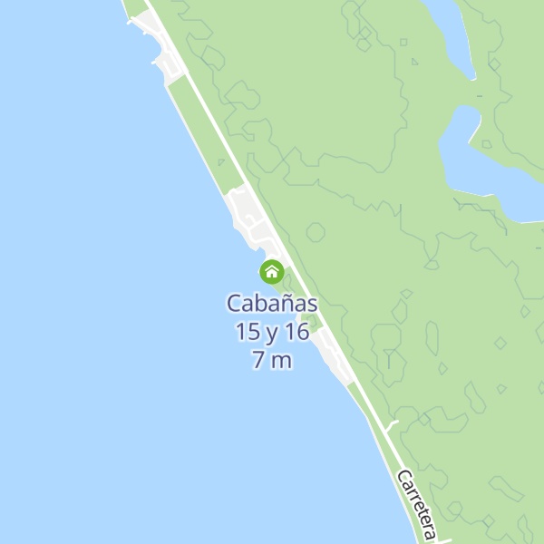 Map of Cabañas 15 y 16