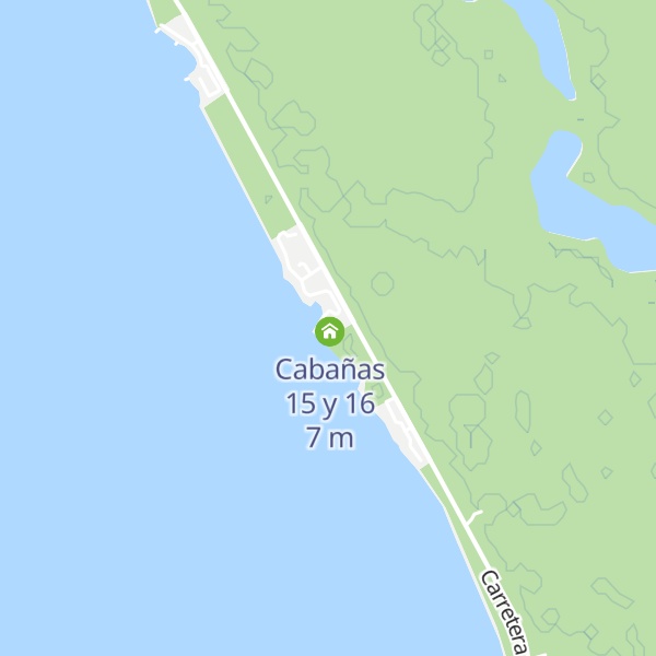Map of Cabañas 13 y 14