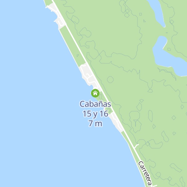 Map of Cabañas 17 y 18
