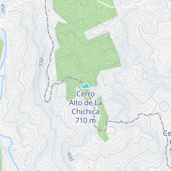 Map of Cerro Alto de La Chichica
