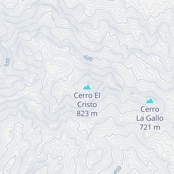 Map of Cerro El Cristo