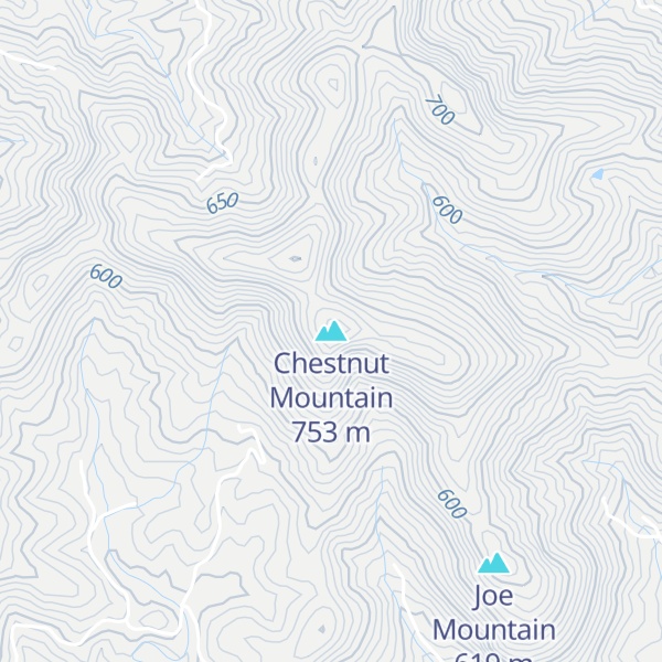 Map of Chestnut Mountain
