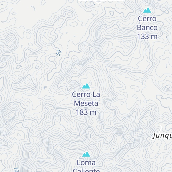 Map of Cerro La Meseta
