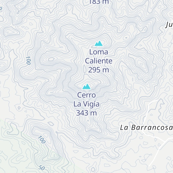 Map of Cerro La Vigía