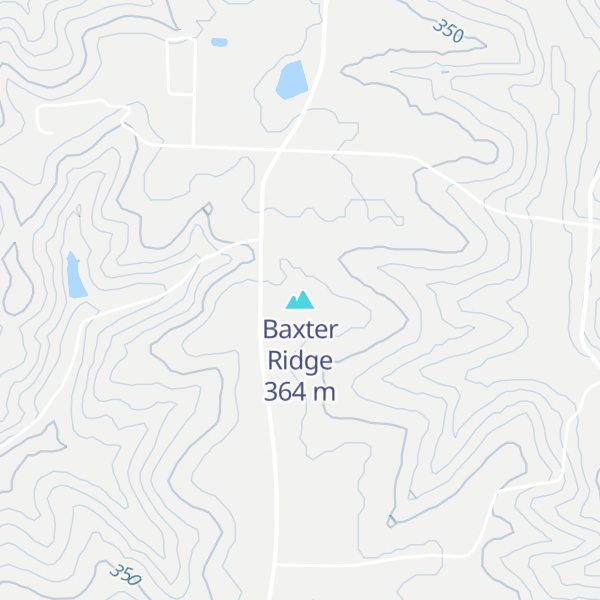 Map of Baxter Ridge