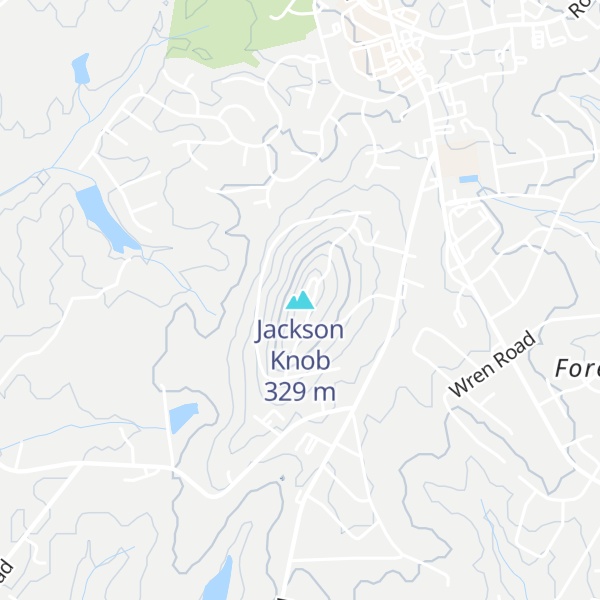 Map of Jackson Knob