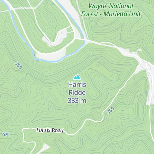 Map of Harris Ridge