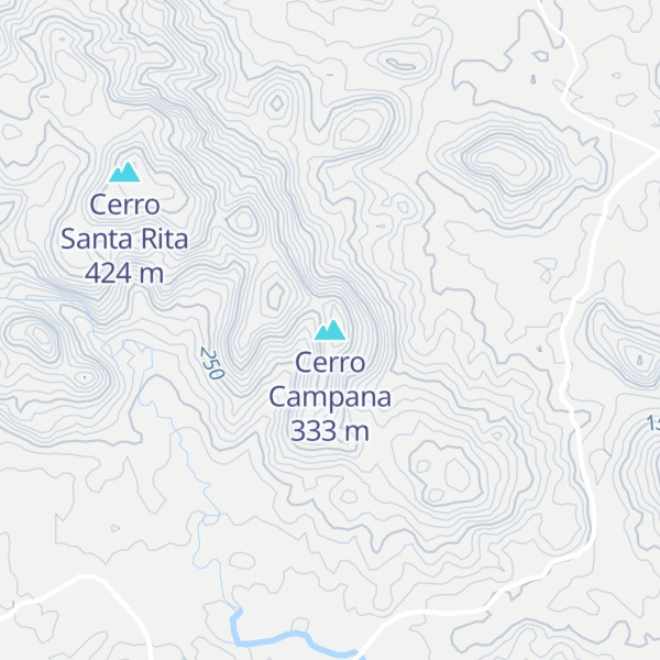 Map of Cerro Campana