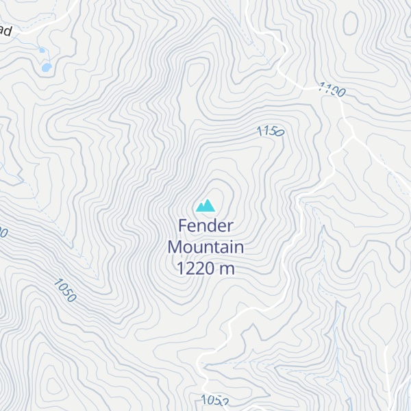Map of Fender Mountain