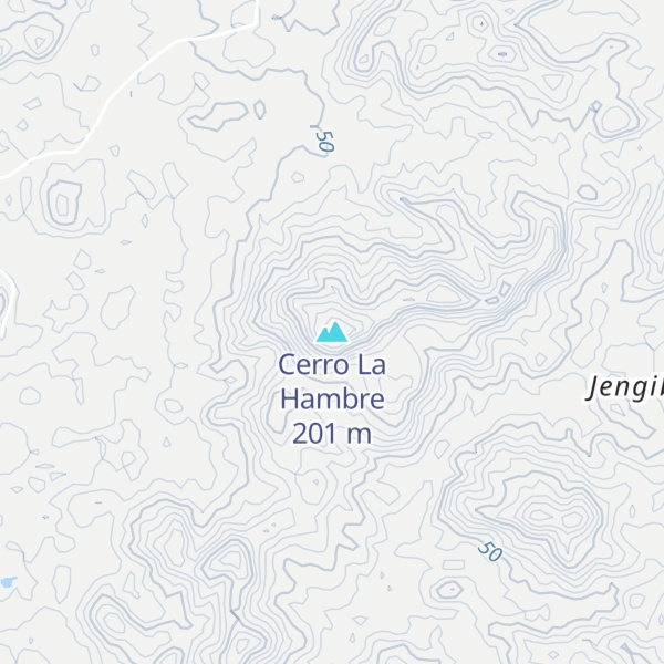 Map of Cerro La Hambre