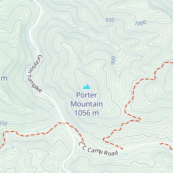 Map of Porter Mountain