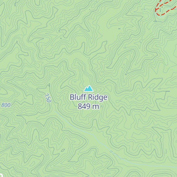 Map of Bluff Ridge
