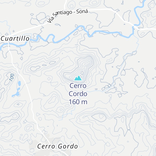 Map of Cerro Cordo