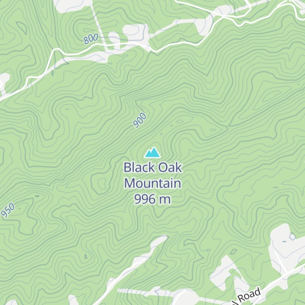 Map of Black Oak Mountain