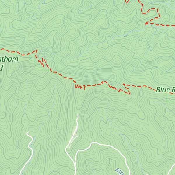 Map of Flat Rock Knob
