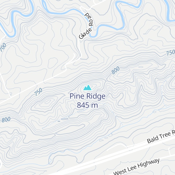 Map of Pine Ridge