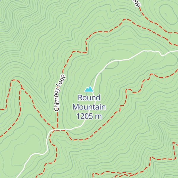 Map of Round Mountain