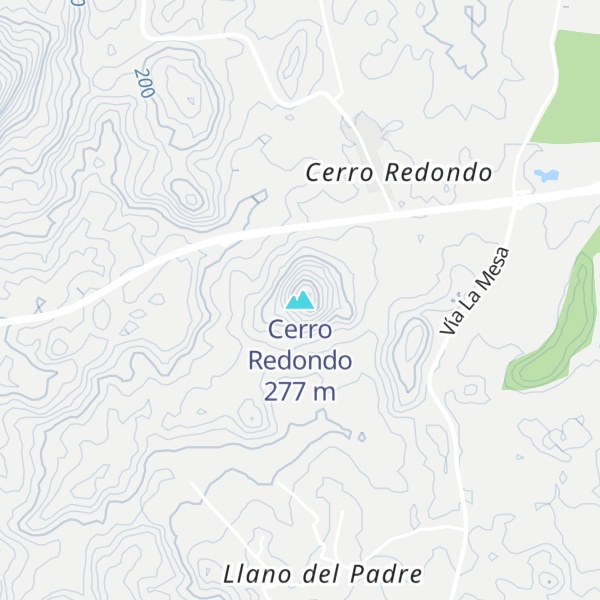Map of Cerro Redondo