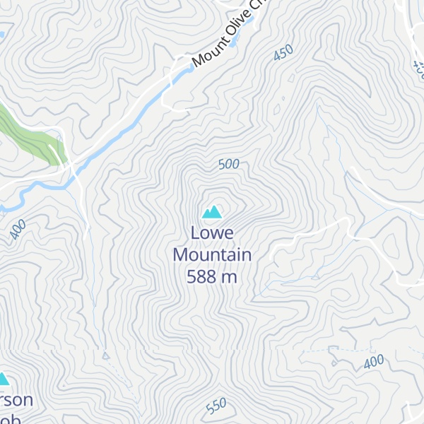 Map of Lowe Mountain