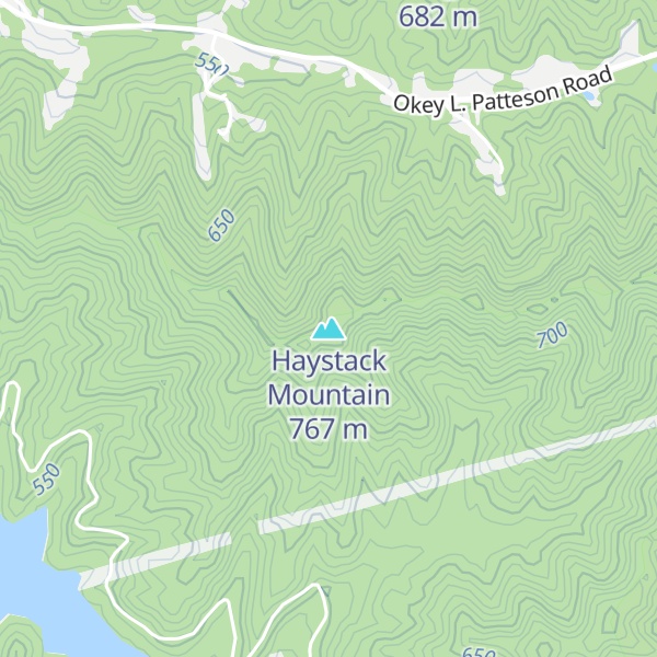 Map of Haystack Mountain