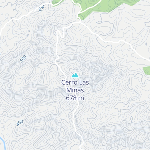 Map of Cerro Las Minas