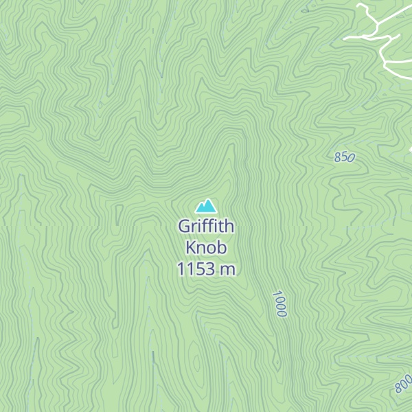 Map of Griffith Knob