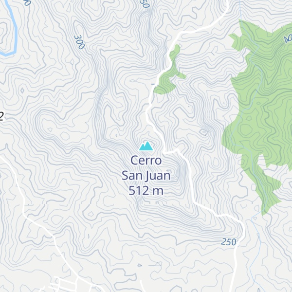 Map of Cerro San Juan