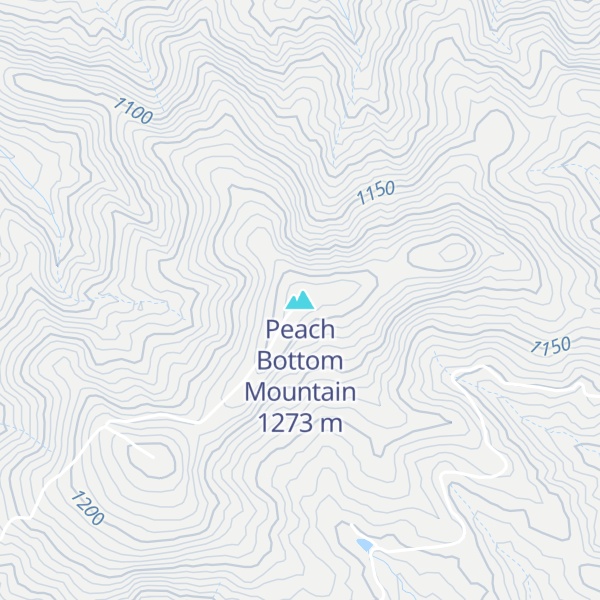 Map of Peach Bottom Mountain