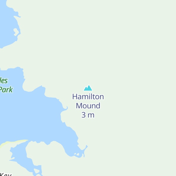 Map of Hamilton Mound